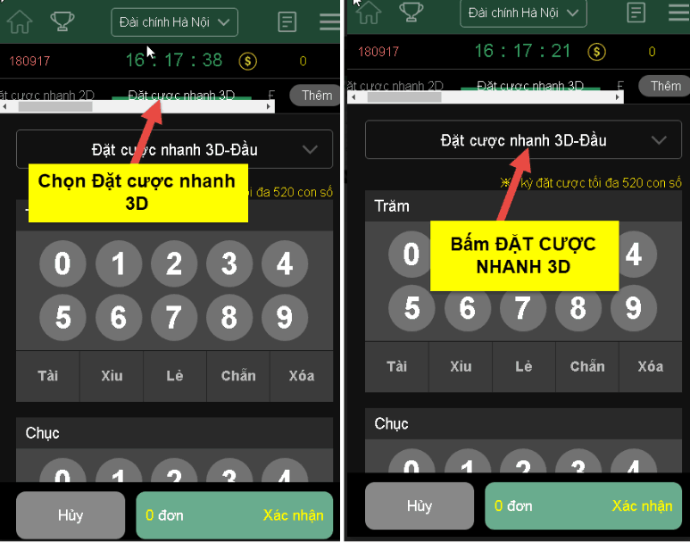 đặt cươc nhanh 3D