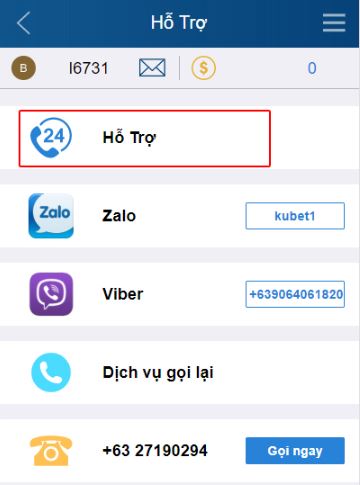 hỗ trợ qua zalo, viber